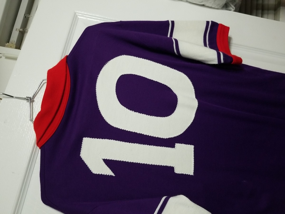 Vintage 1984-85 Fiorentina Maglia Home #10 Antognoni ennerre