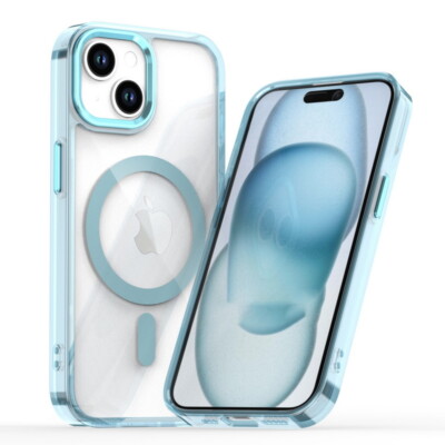 Magnetische Hybird Klar Hülle für iPhone 16 15 Pro Max Plus 16E 14 13 12 11 Case