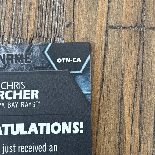 Chris Archer Topps 2018 Own The Name Relic Patch 1/1 One of One 1 of 1 OTN-CA - Picture 10 of 10