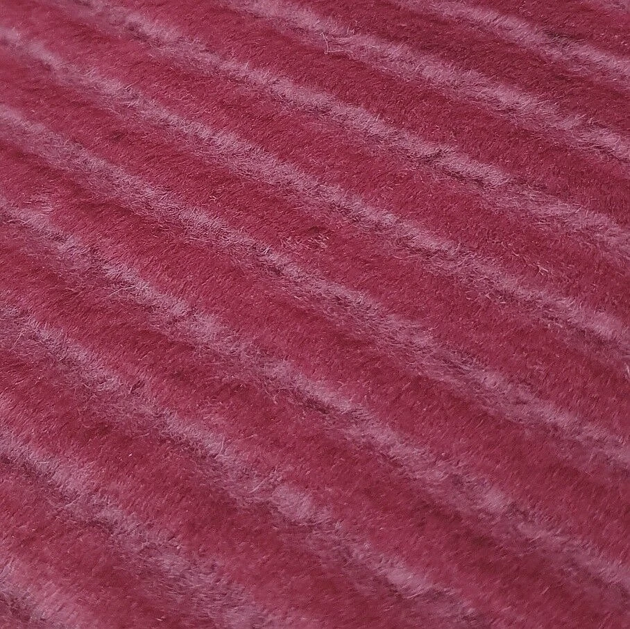 Fell Stoff Pelz Fur Weinrot Plüsch Mantel Jacke Kurzhaar Fellstoff Webpelz 50cm - Bild 3 von 4