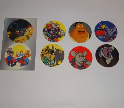 BIKER MÄUSE VON MARS STAKKERS / POGS NESTLE CEREAL TOYS 1995