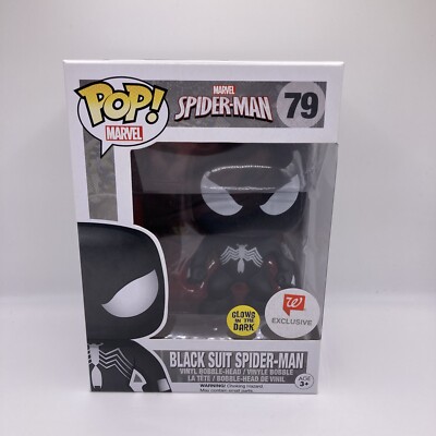 Funko Pop! Vinyl: Marvel - Spider-Man - Black Suit (Glow) - Walgreens Exclusive