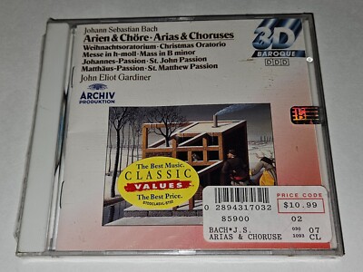*NEW/SEALED* Johann Sebastian Bach Arias & Choruses CD John Eliot Gardiner