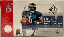 2005 UPPER DECK SP AUTHENTIC NFL FOOTBALL HOBBY BOX AARON RODGERS RC NEW SEALED