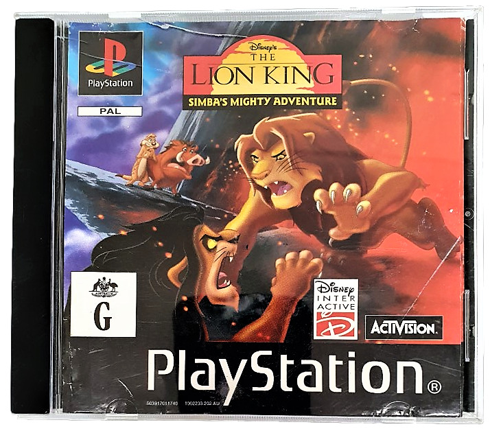 Disney's The Lion King Simba's Mighty Adventure PS1 PS2 PS3 PAL *Complete*