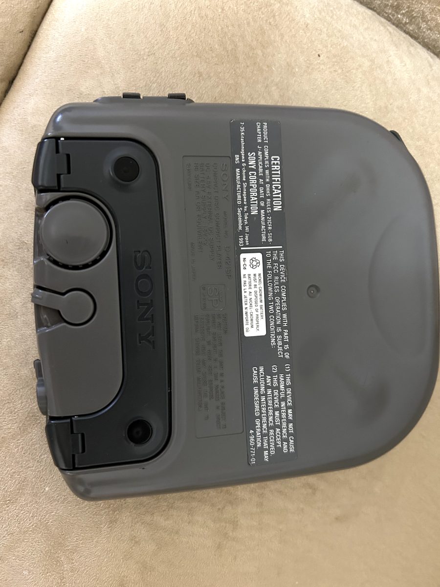 Sony Discman ESP CD Player D-421sp D14 for sale online | eBay