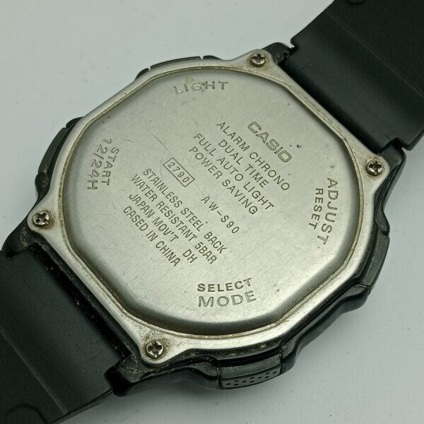 Casio Tough Solar 2790 AW-S90 Ana-Digi Alarm Chrono Vintage Watch