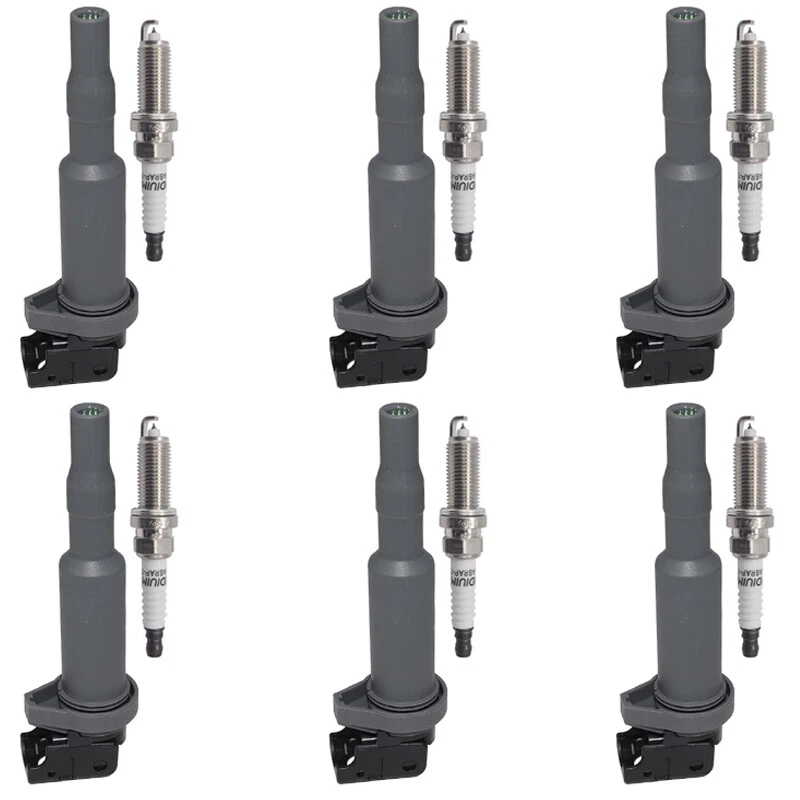 6x Ignition Coils + 6x Iridium Spark Plugs for 2009-2015 BMW 335i xDrive X6 3.0L - Imagem 3 de 4