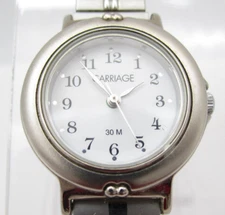 Women Carriage by Timex Quartz WR Analog 27mm Dial Causal Round Watch (G322)