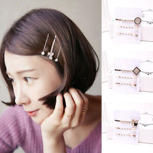 Women Crystal Hair Clip Hairband Hair Pin Barrette Hairpin Head Bangs Clip Gift