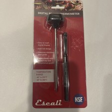 Escali Black Digital Pocket Thermometer -40 F to 392 F NSF Certified
