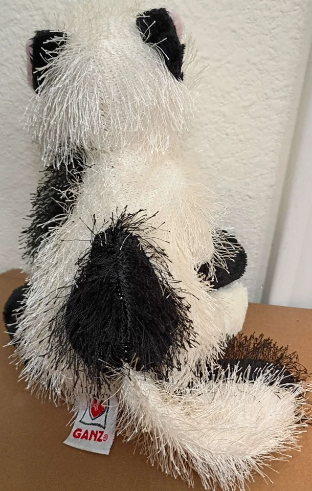 Webkinz Domino Cat Plush No Code White & Black Kitty Stuffed Animal Toy Ganz - Image 3 of 4
