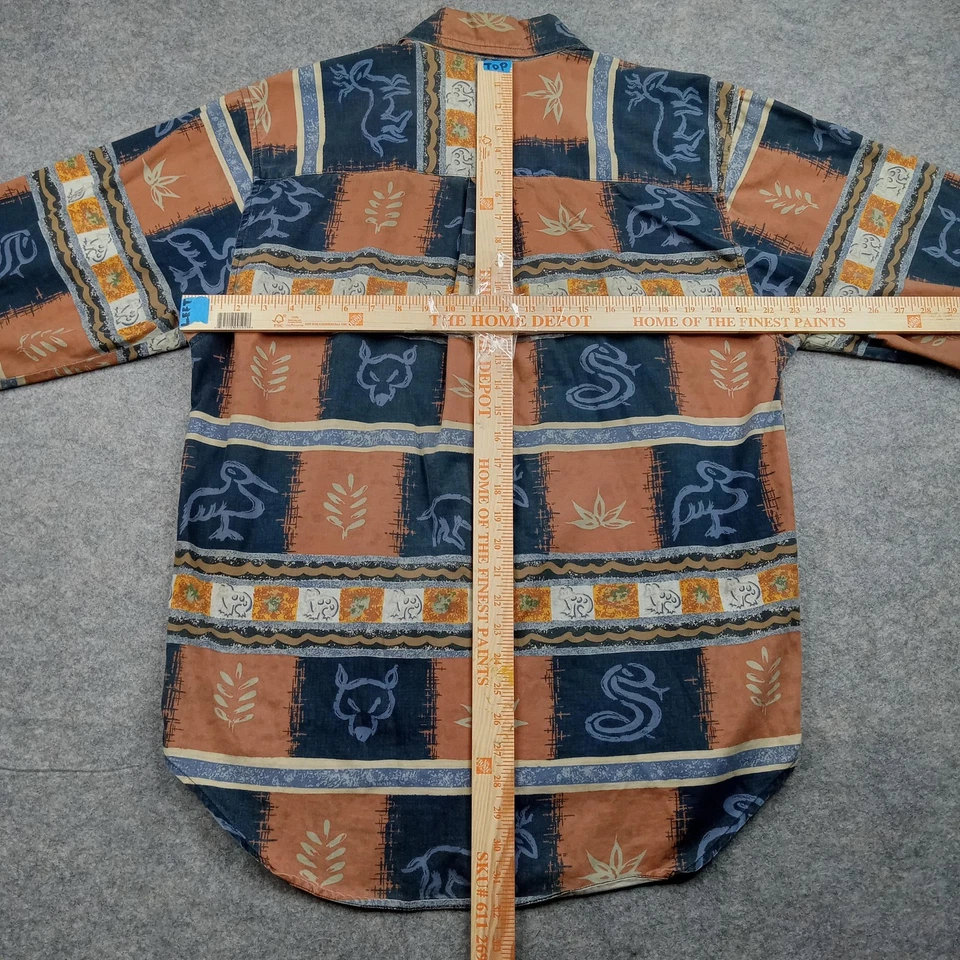 Camisa Territory Ahead Para Hombre Mediana Estampado Animal del Suroeste Algodón Abotonada Foto 4 de 4