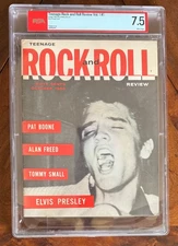 PSA 7.5 - 1956 ELVIS PRESLEY cover TEENAGE ROCK & ROLL REVIEW VOL. 1 No. 1