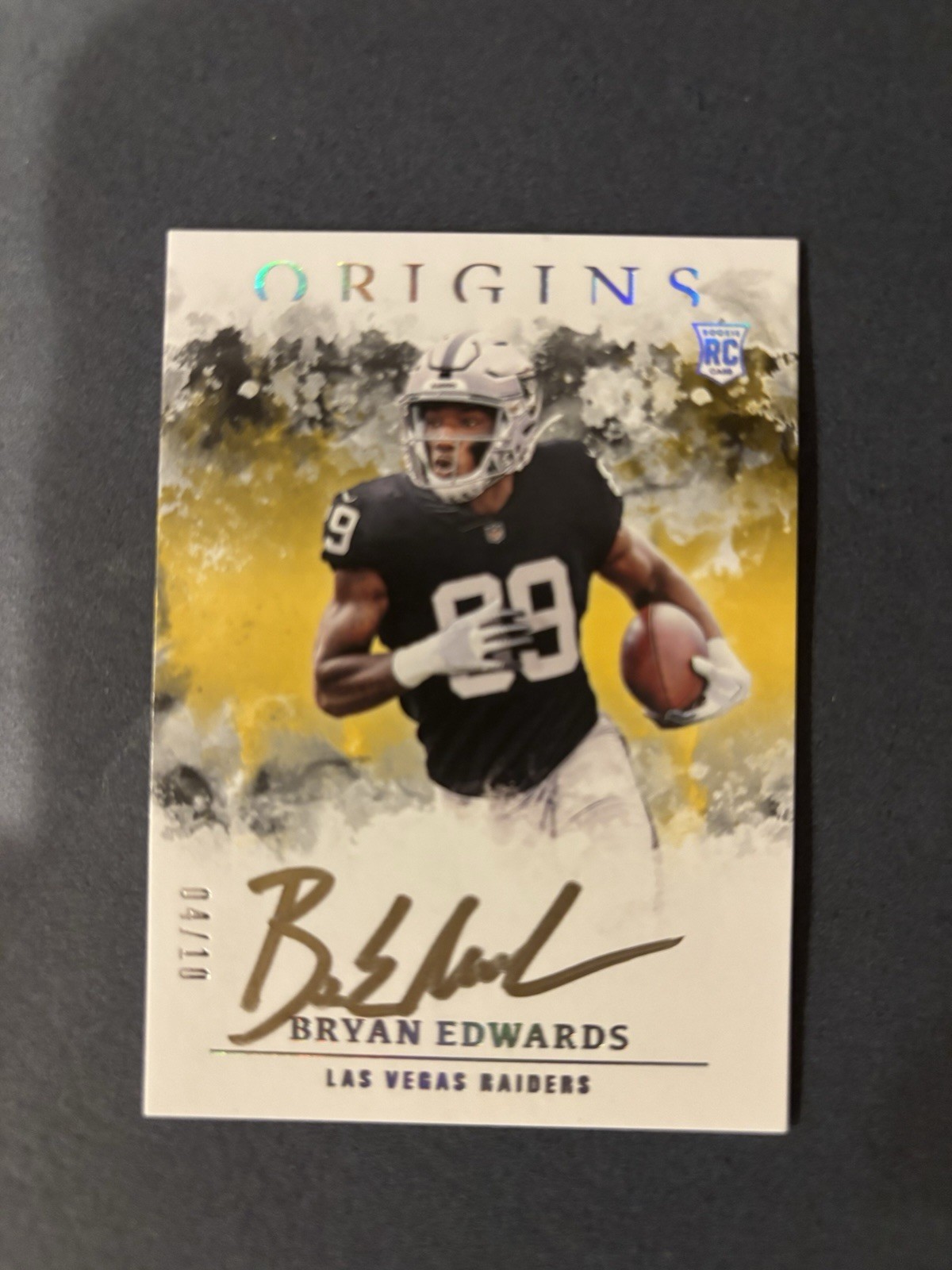 Bryan Edwards Panini Origins Rookie Autographs #RABE Base