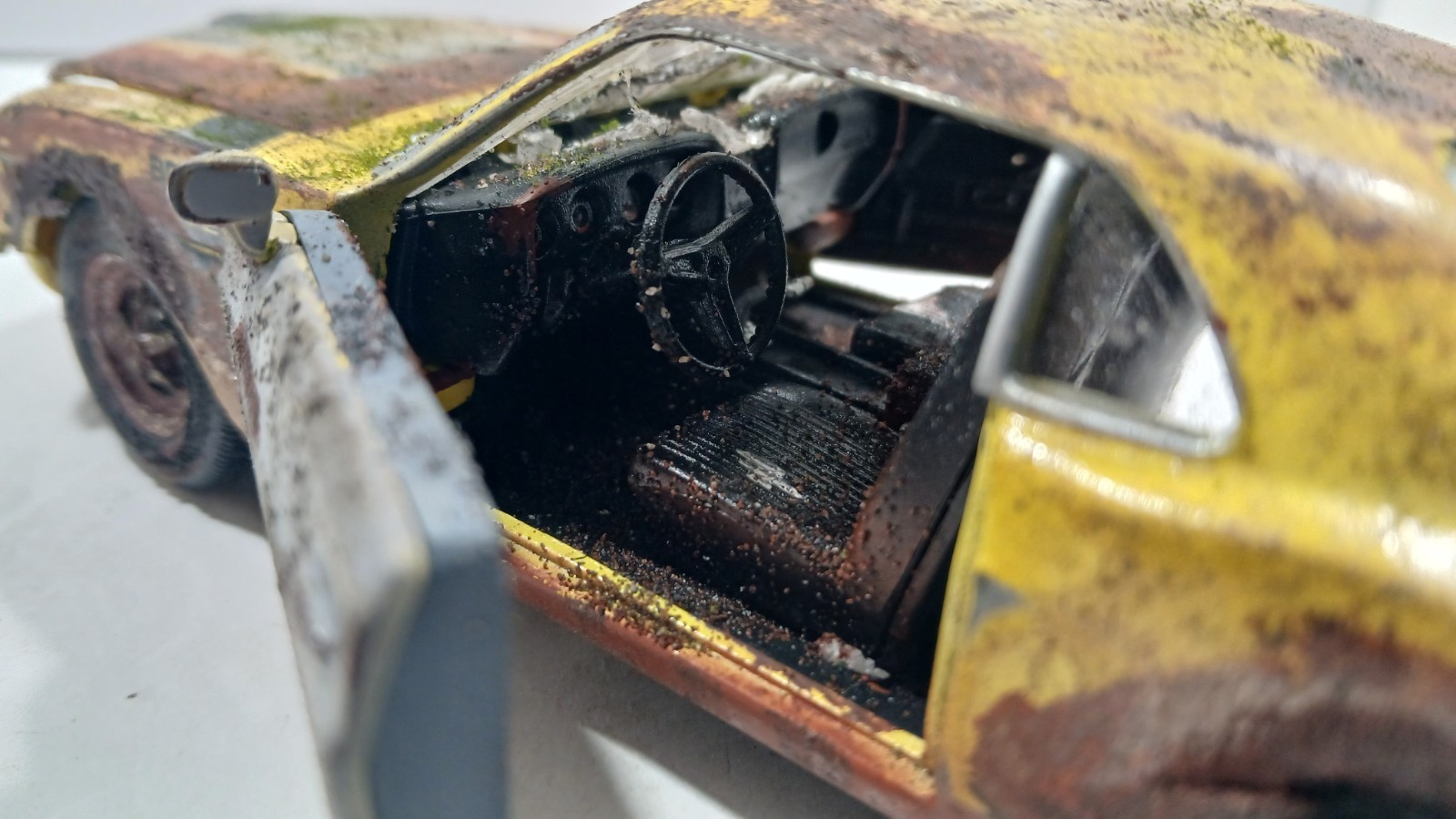 Custom Wellies Custom Welly 1970 FORD MUSTANG BOSS 302 Barn Find Weathered - 1:24 ...
