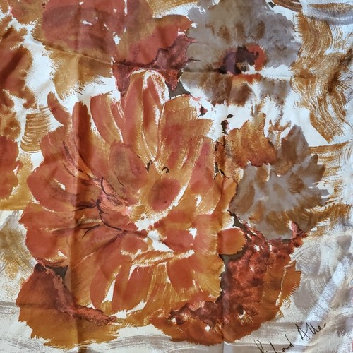 Vintage 100% Silk Scarf London Hand Rolled RICHARD ALLEN Hair Neck 29" SQUARE, $18 - Photo 4