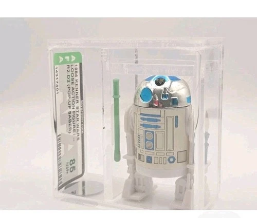 1984 Loose Kenner Star Wars R2-D2 POTF Pop-up Saber AFA 85 Graded SCARCE