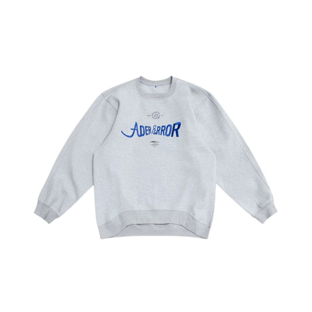 Ader Error Verif Logo Sweatshirt Grey Men Official