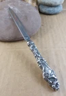 Antique Gorham Sterling Silver Letter Opener Floral B Monogram 7 3/4" #927