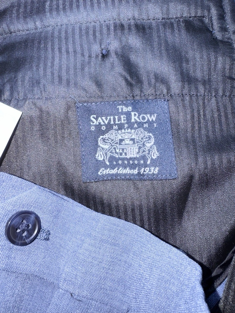 NWT The Savile Row Company London Men's 32x32 Stretch Blue Pants