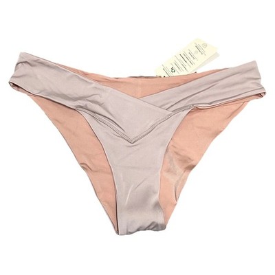 NWT We Are HAH U Cheeky Thing Bikini Bottom XL Reversible High Cut Lilac Combo
