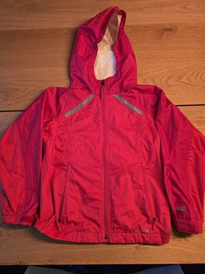 LL BEAN Red Kids Small (8) Wind Waterproof TRAIL MODEL RAIN JACKET