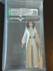 1977 Star Wats Princess Leia Black Hair and Black Belt - AFA 75- Nice!!