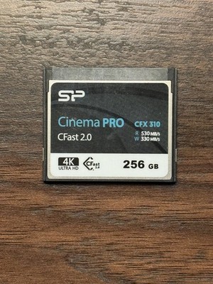 Silicon Power 256GB Cinema PRO CFX 310 CFast 2.0 Memory Card 4k UHD