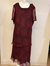 Vintage Amanda Lane 2pc Top Skirt Set Lace Cottagecore Whimsigoth 100% Silk 26W