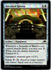 Ancestral Katana C 1 Foil Kamigawa: Neon Dynasty NM