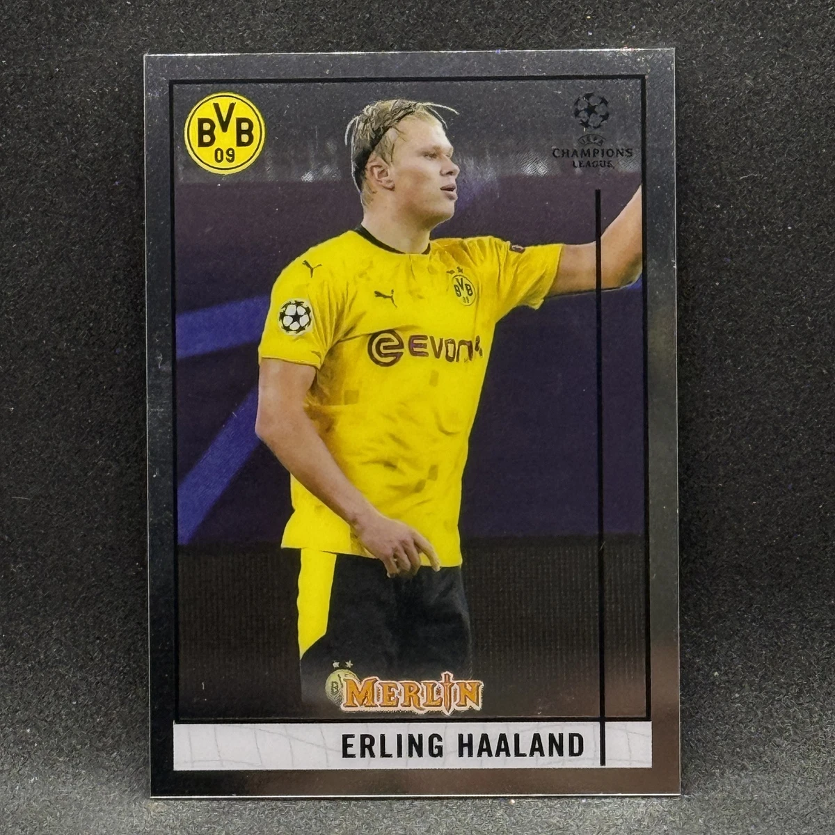 2020-21 Topps Merlin Collection Chrome UCL Erling Haaland #65 for