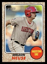 Sheldon Neuse 2017 Topps Heritage Minor League #74 Hagerstown Suns ROOKIE RC