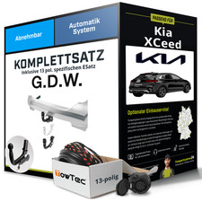 Für KIA XCeed Typ CD Anhängerkupplung abnehmbar +eSatz 13pol 09.2019-jetzt PKW