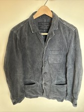 All saints Mens Black Corduroy Jacket Large
