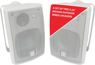 LU53PW 5.25'' 3-Way High Performance Outdoor Indoor Wired Speakers | Effortless S
