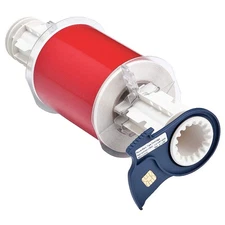 BRADY 13540 Tape,Red,50 ft. L,4 In. W 5RW19