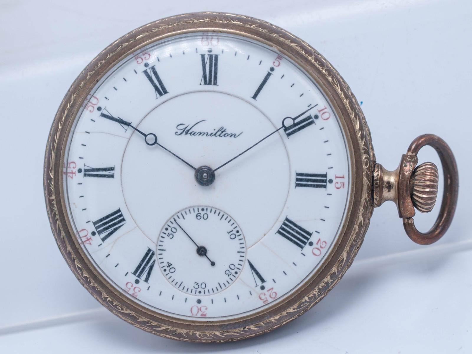 1910 - Hamilton 16s 975 17j Adj. Supreme Gold Filled Pocket Watch