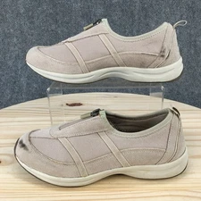 Easy Spirit Shoes Womens 7.5M Esamore Slip On Brown Leather Lace Up Casual Y0610