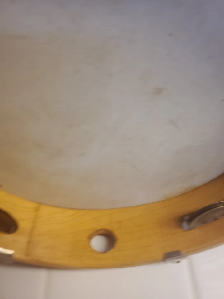 Vintage Ludwig WeatherMaster 10" db-750 zweireihiger Holzrahmen TA Tamburin - Bild 4 von 4