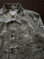 RRL SOUVENIR CHORE JACKET Double RL Khaki Military Work Chore Coat M 195