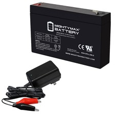 Mighty Max 6V 9AH F2 Replacement Battery Compatible With SPS SG0670T1 6V Chrgr