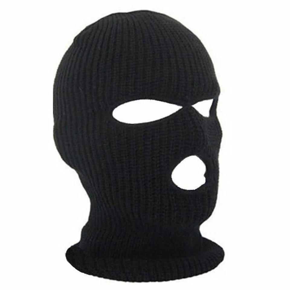 3 Hole Full Face Ski Mask Winter Cap Balaclava Hood Beanie Tactical Mask Hat USA - Image 3 of 4
