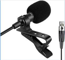 Lavalier Microphone Lapel Microphone Compatible with Shure Wireless Transmitter