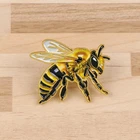 Bee Enamel Pin Bumble Bee Lapel Badge Brooch Nature Insect Gift Jewellery