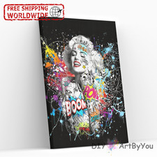 Abstract Marilyn Monroe Paint By Numbers Canvas Oil Art DIY Kit Home Decor