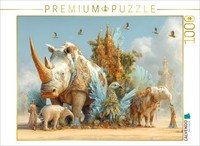 Calvendo Puzzle Animal Paradise | 1000 Pieces, Finished Size 25.2 × 18.9 In (64
