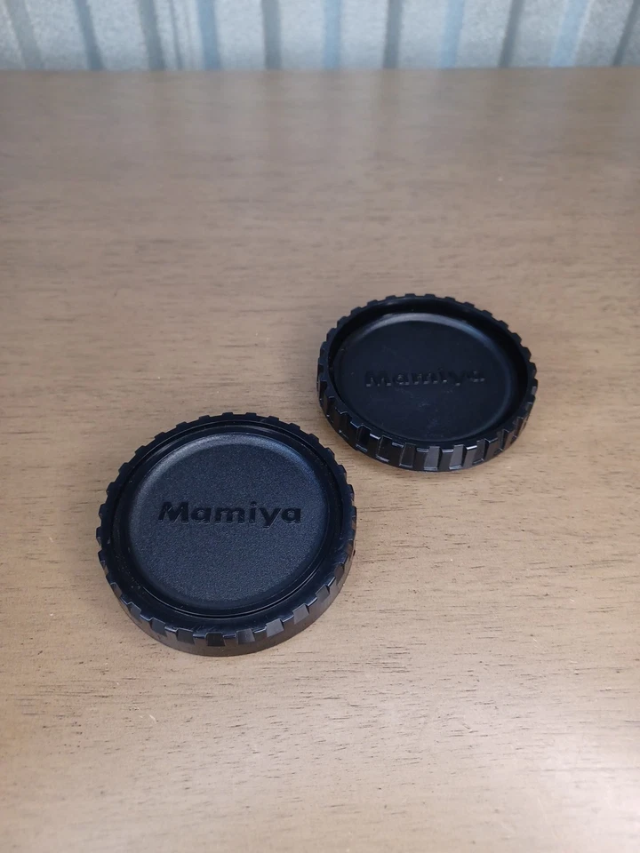 OEM Mamiya M645 Body Cap + Rear Lens Cap for (645J, M645, 1000, Pro, TL) MINT - Image 2 of 4