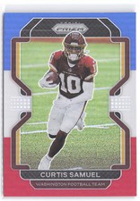2021 Panini Prizm #209 Curtis Samuel Red White and Blue