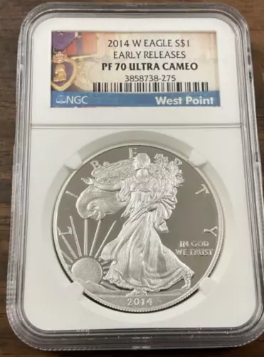 2014-W Proof American Silver Eagle NGC PF 70 Ultra Cameo - Early Releases.